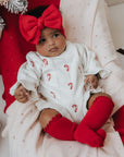 Romper Lily | Candy Cane Print