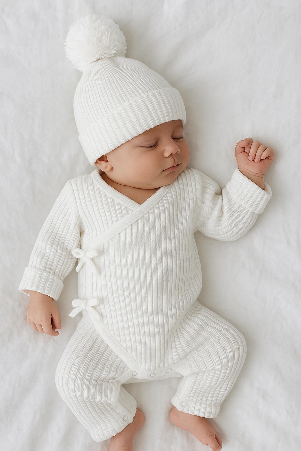 Milk Set | Overslag Boxpakje + Slofjes + Pom Muts