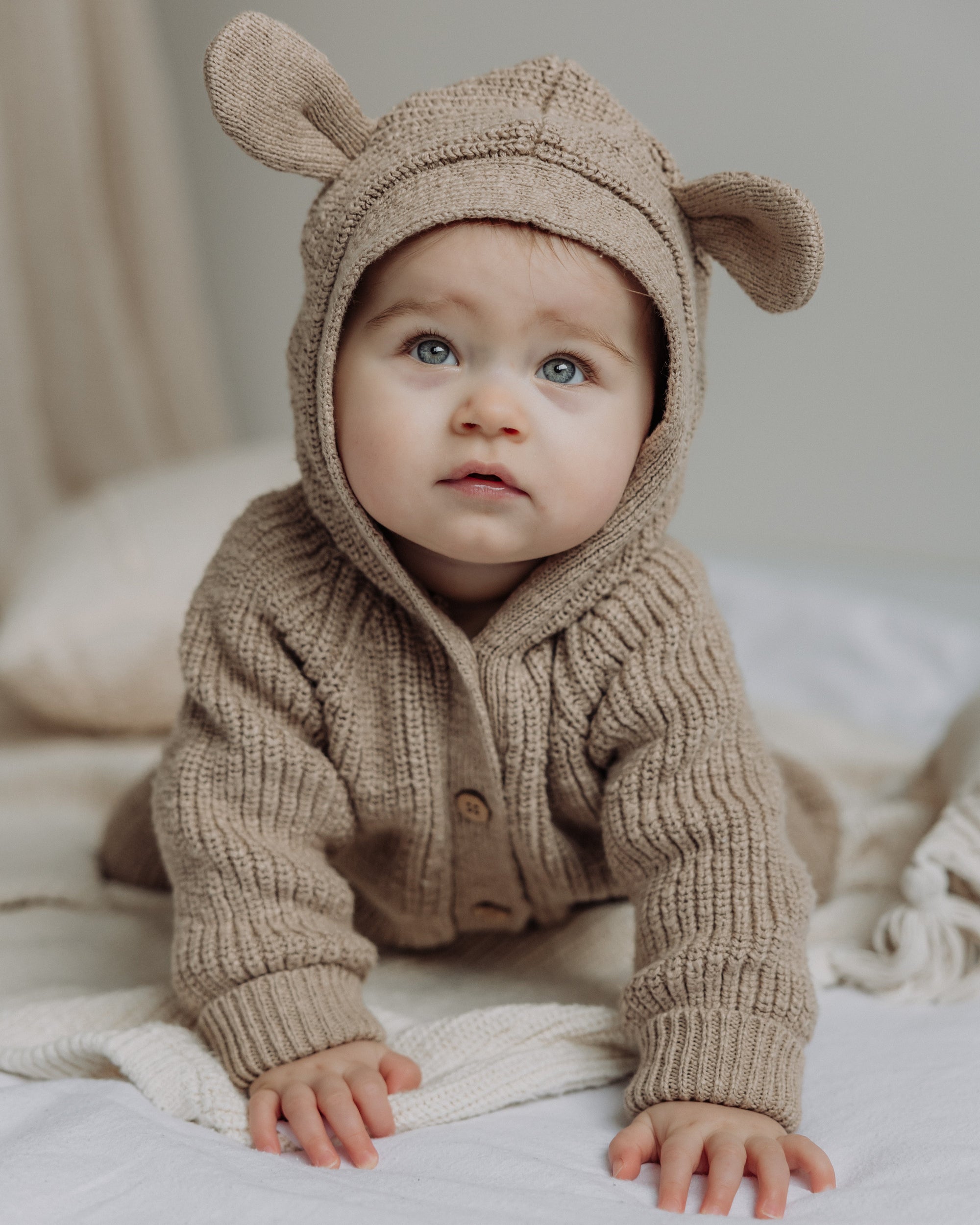 Bear Playsuit | Walnut