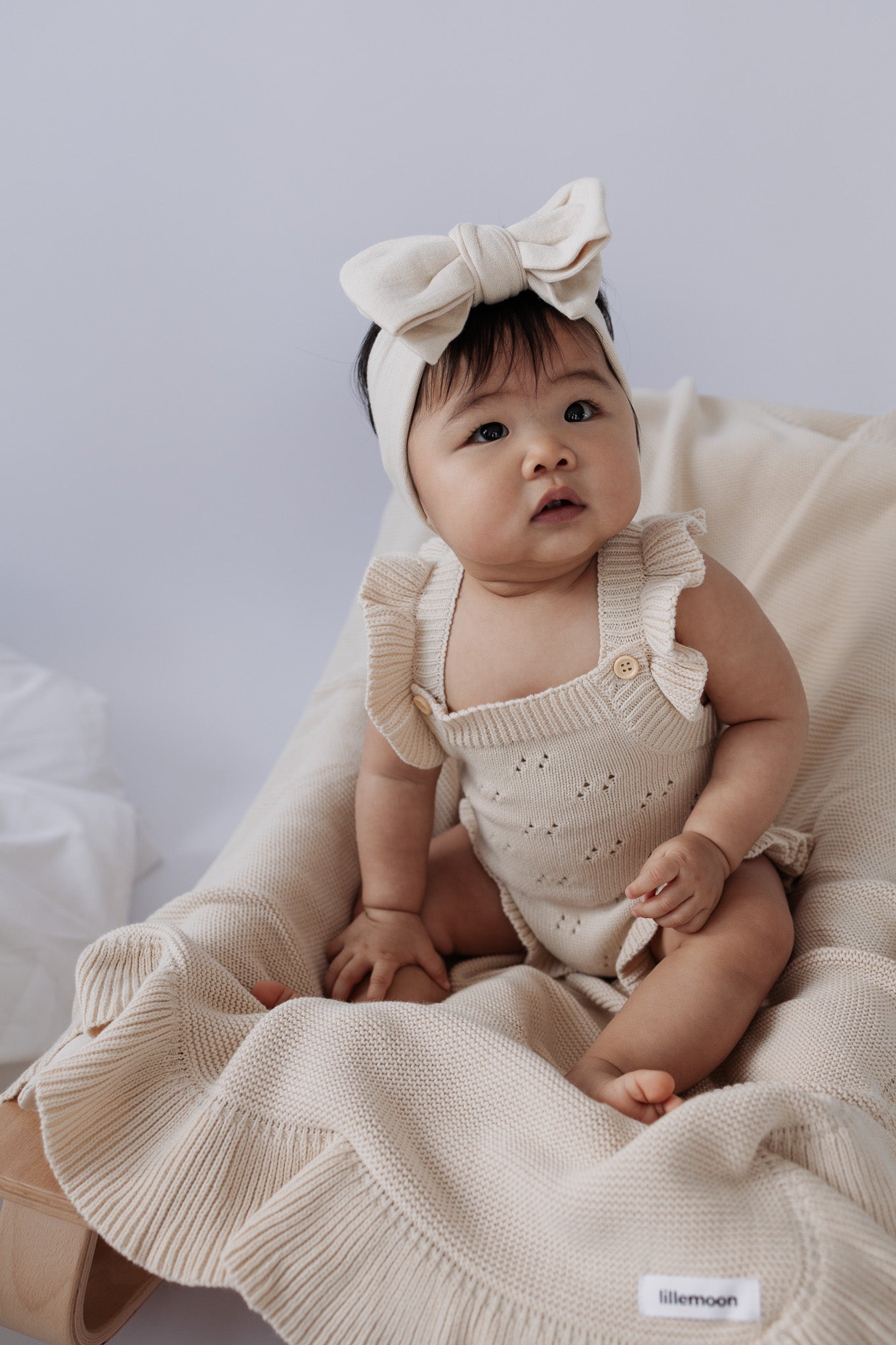 Pointelle Romper | Almond