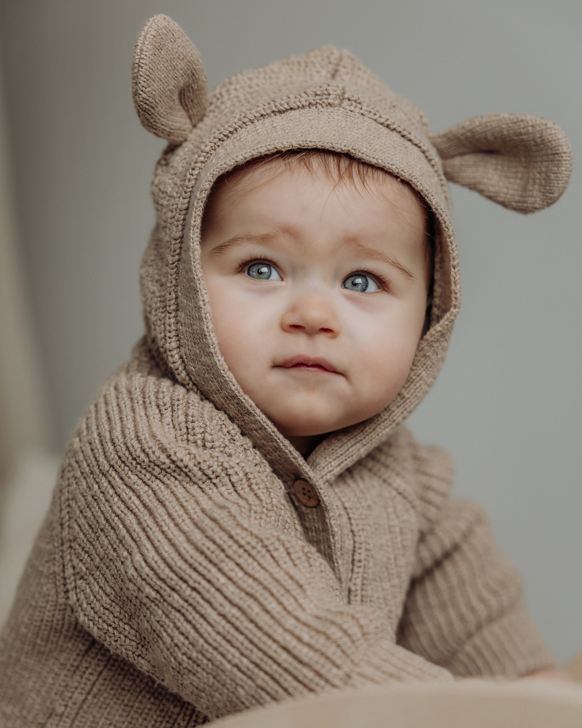 Bear Playsuit | Walnut