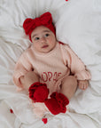 Valentijn Ruffle Romper | Baby Blush