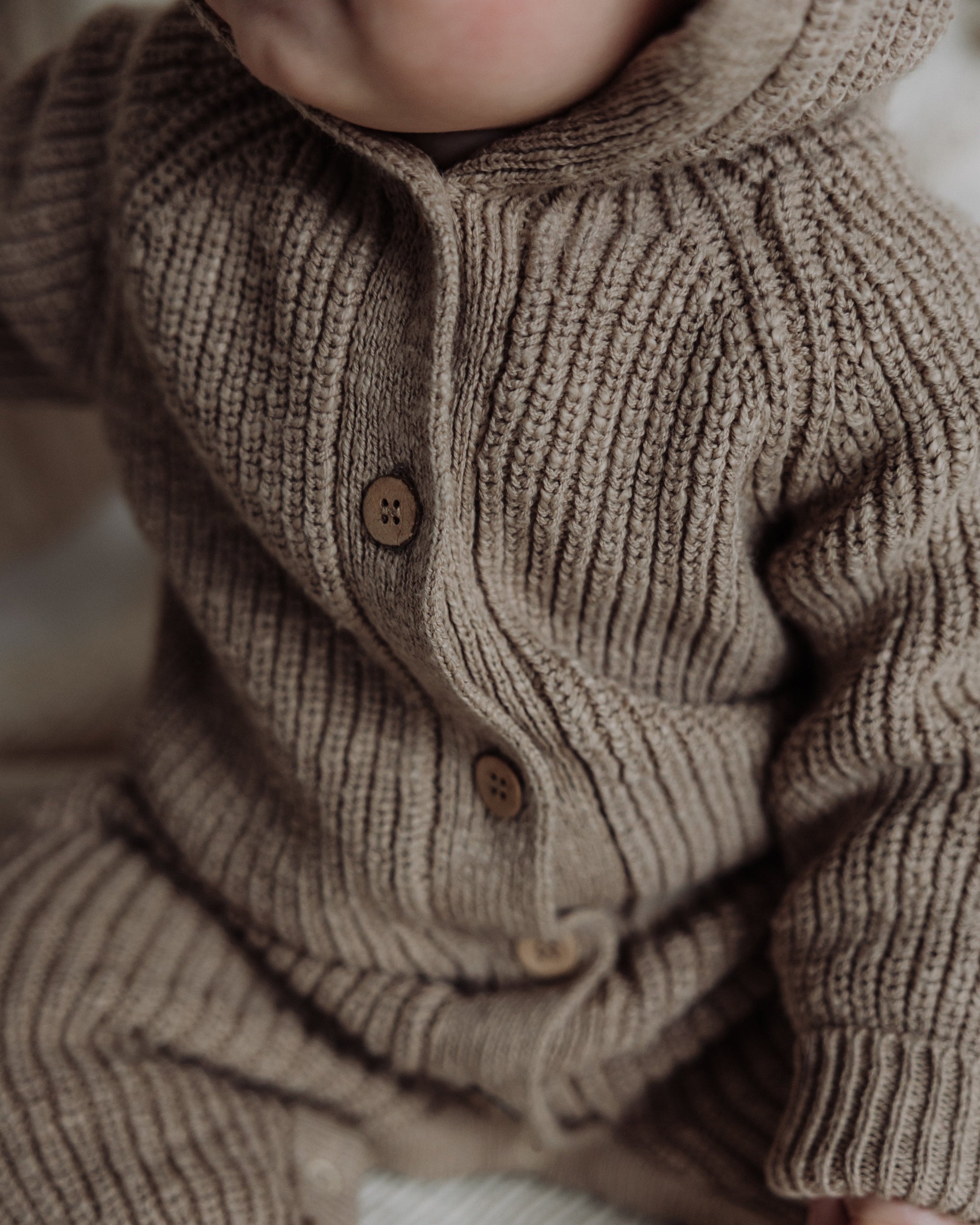 Bear Playsuit | Walnut