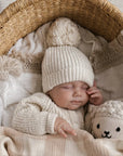Oat Setje Romper + Broekje + Pom Muts