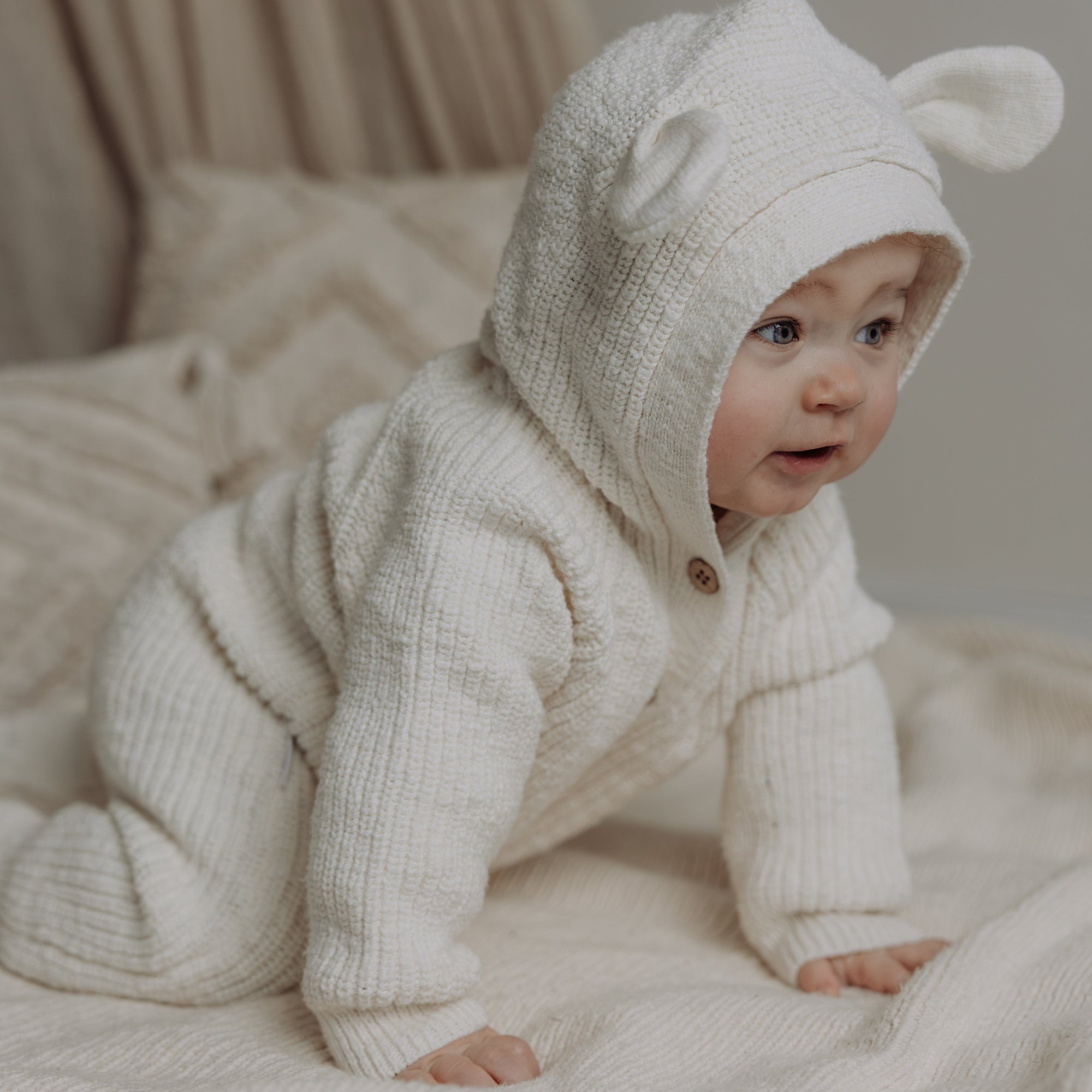 Bear Playsuit | Coconut