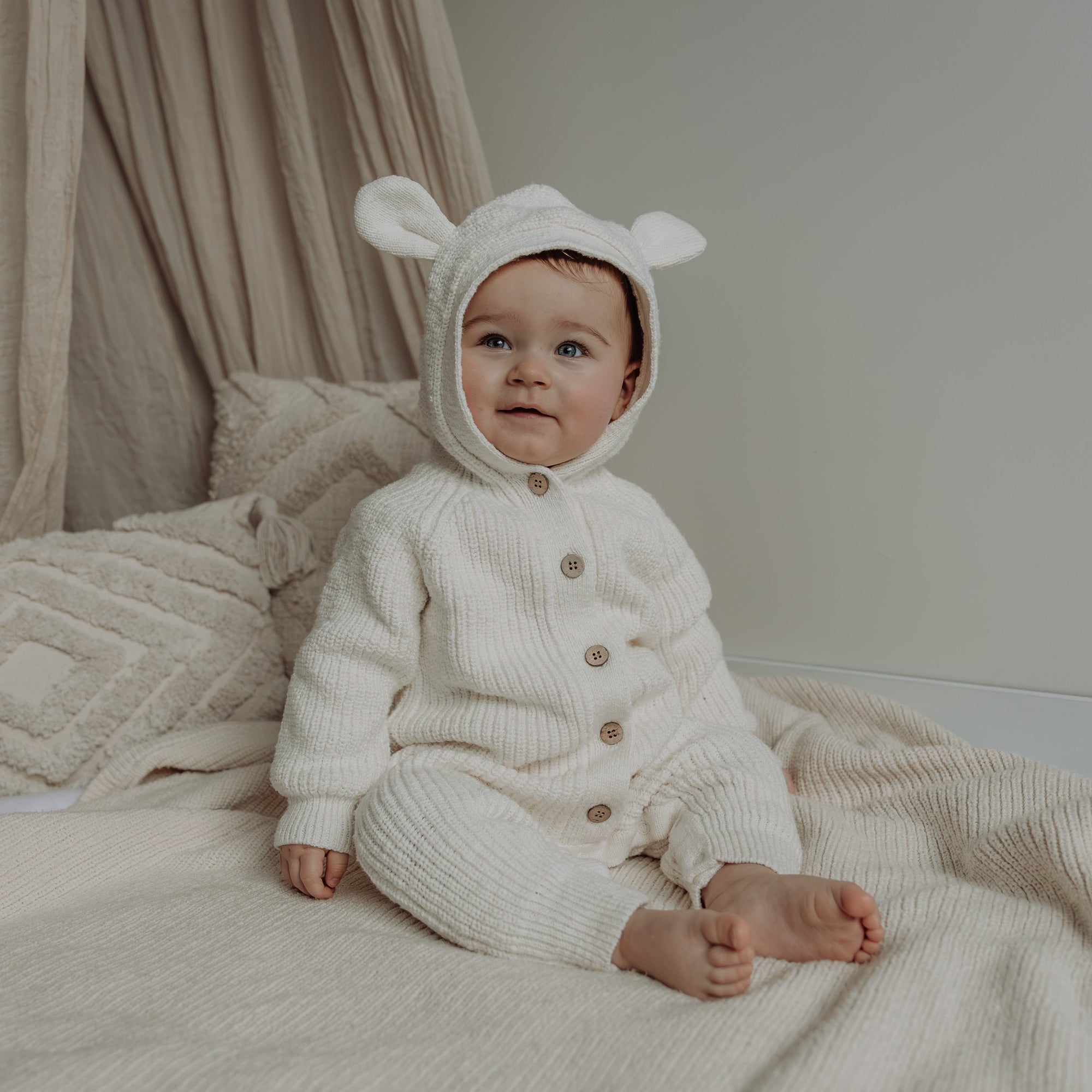 Bear Playsuit | Coconut