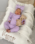 PRE ORDER (eind okt) - Kimono Ruffle Set | Orchid
