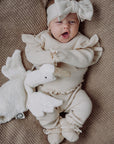 Kimono Ruffle Set | Almond