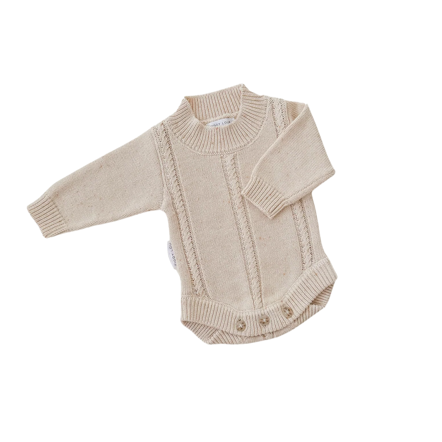 Heirloom Romper | Biscotti Fleck