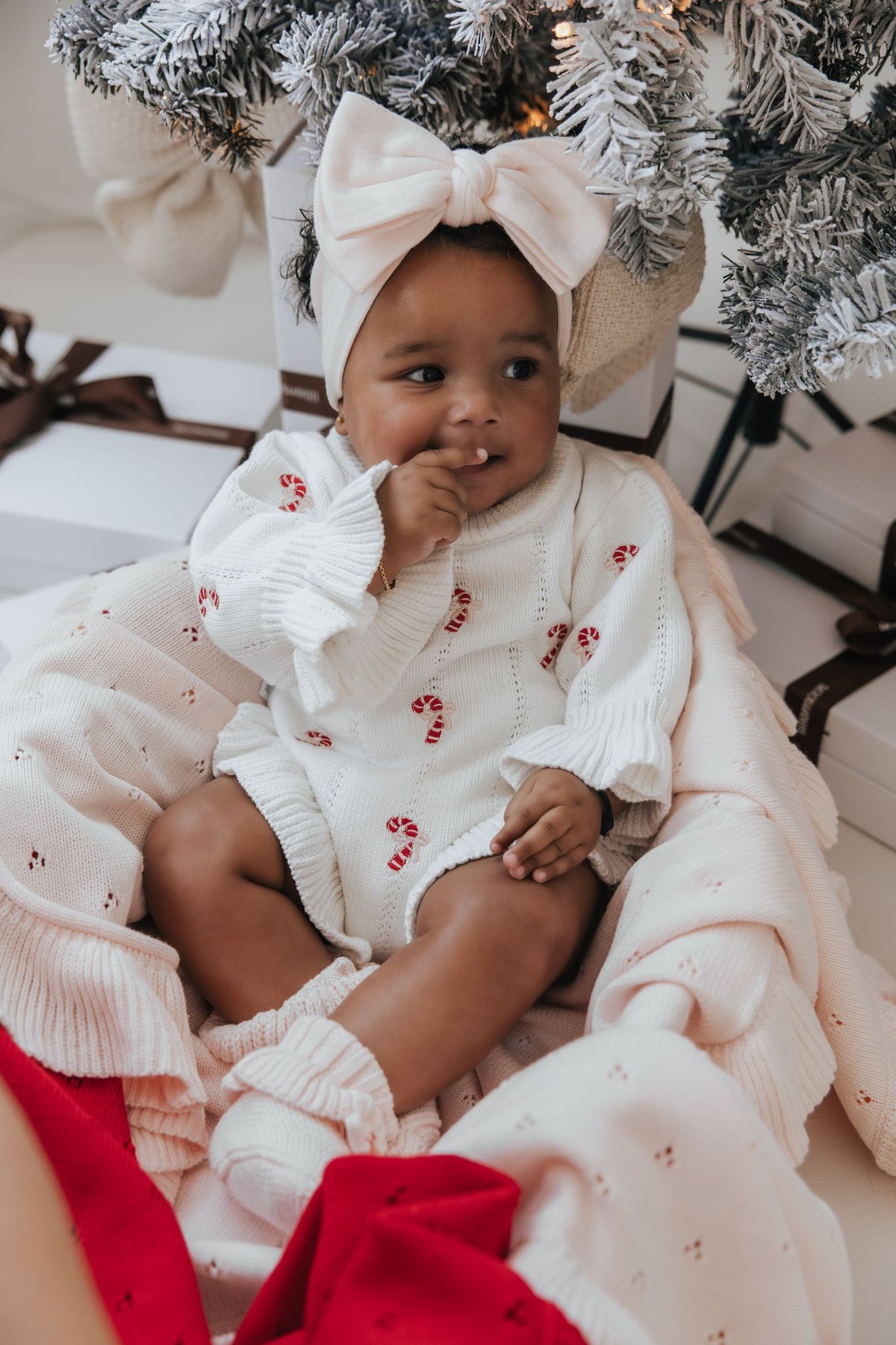 Romper Lily | Candy Cane Print