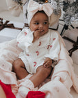 Romper Lily | Candy Cane Print