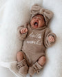 “Hello World” Romper | Walnut