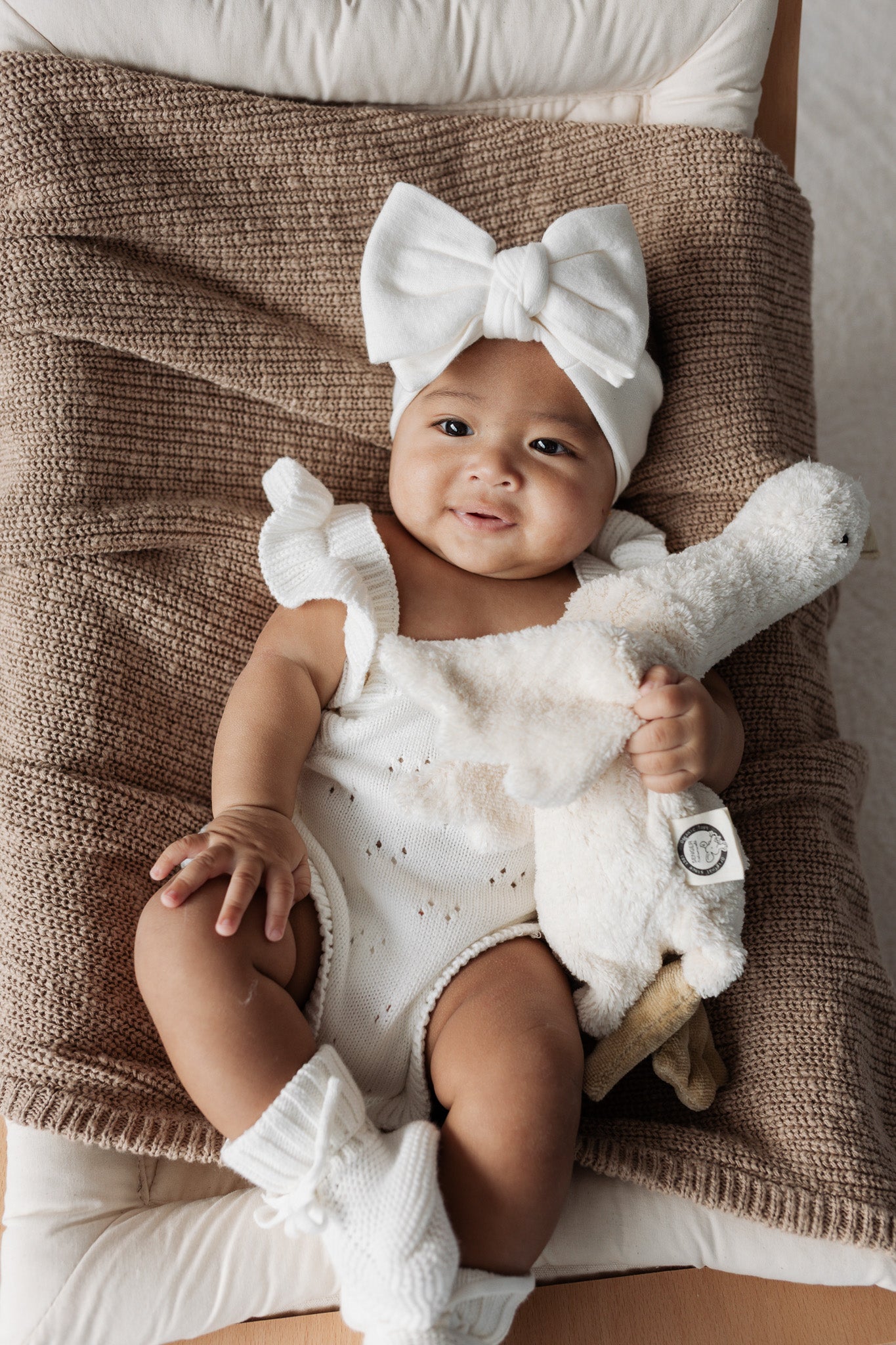 Pointelle Romper | Milk