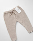 Knitted Pants | Light beige