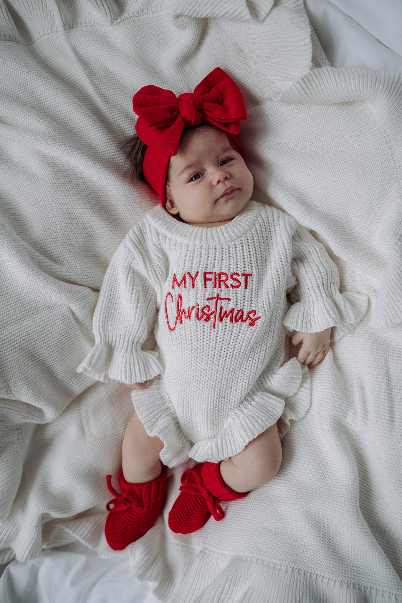 Christmas Ruffle Romper