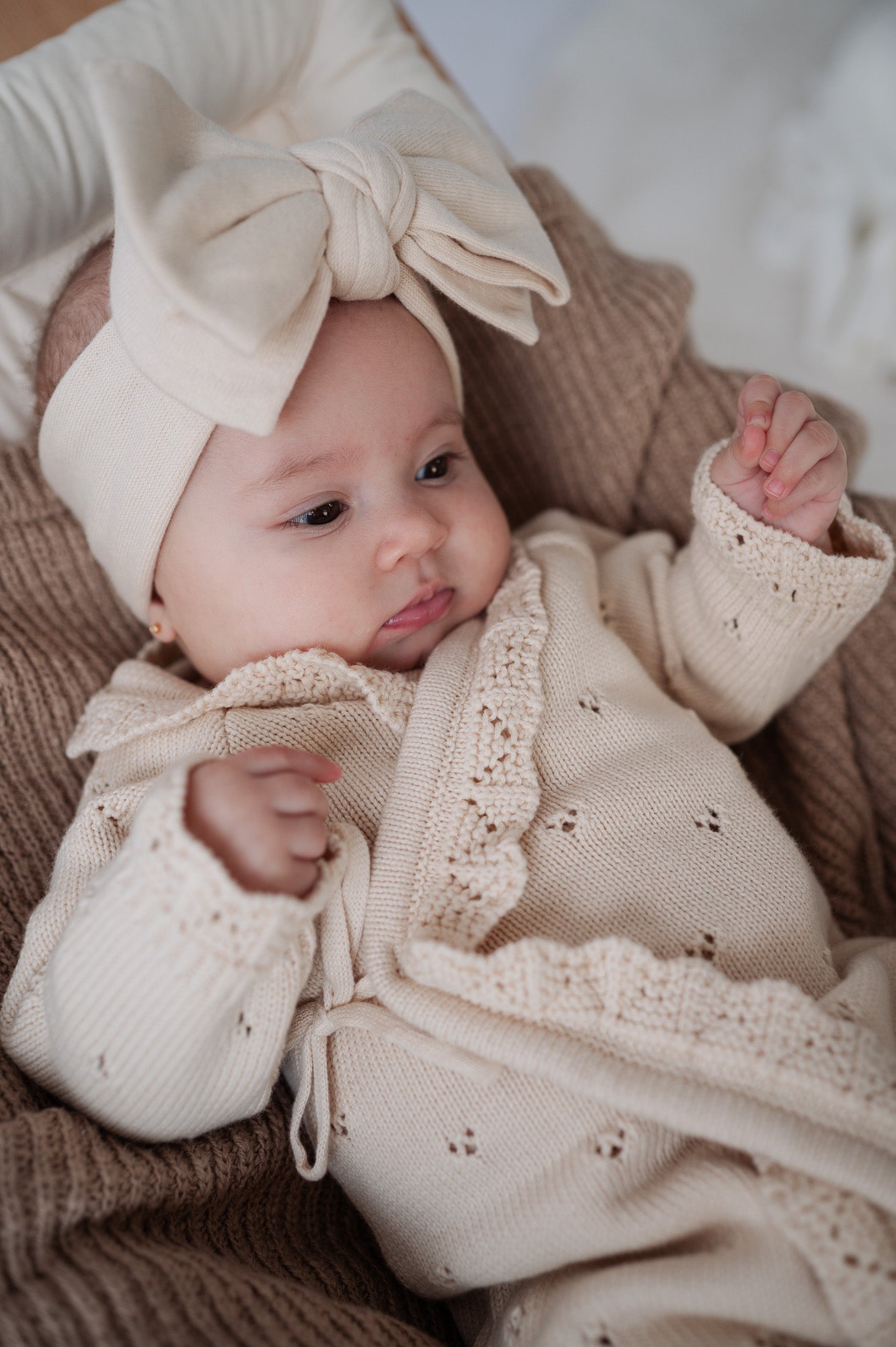 Pointelle Overslag Boxpakje | Almond