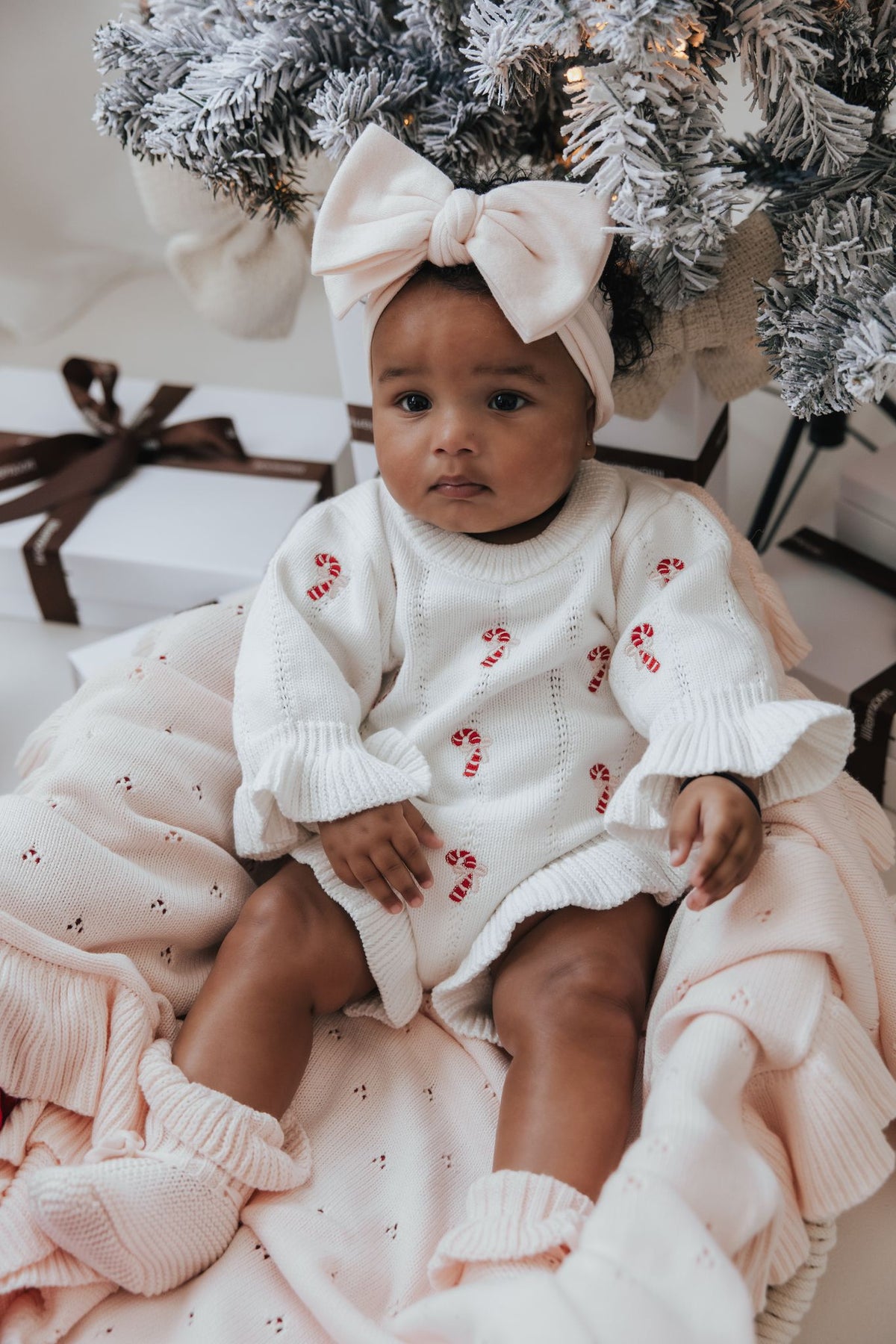 Romper Lily | Candy Cane Print