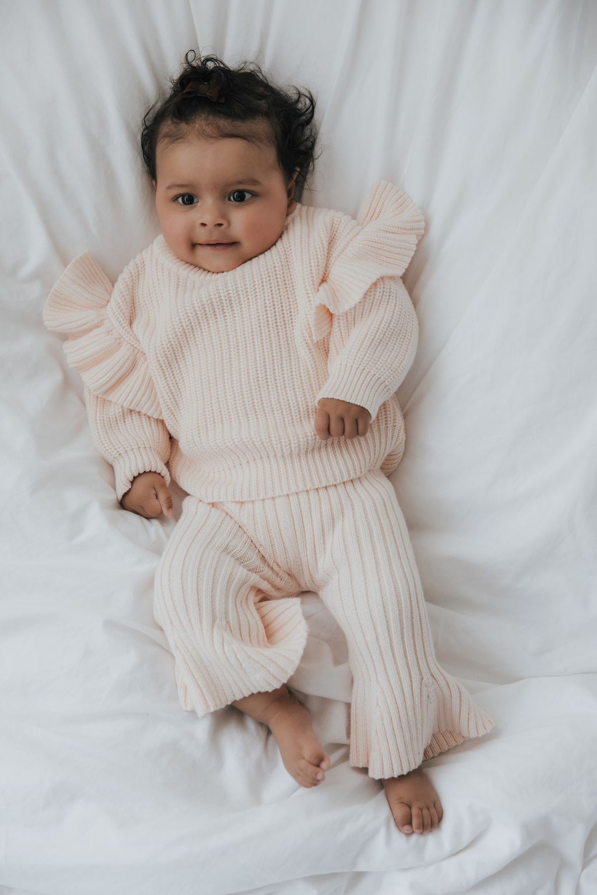 Flared Broekje | Baby Blush