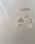 Cloud &amp; Moon Mobile | Creamy white