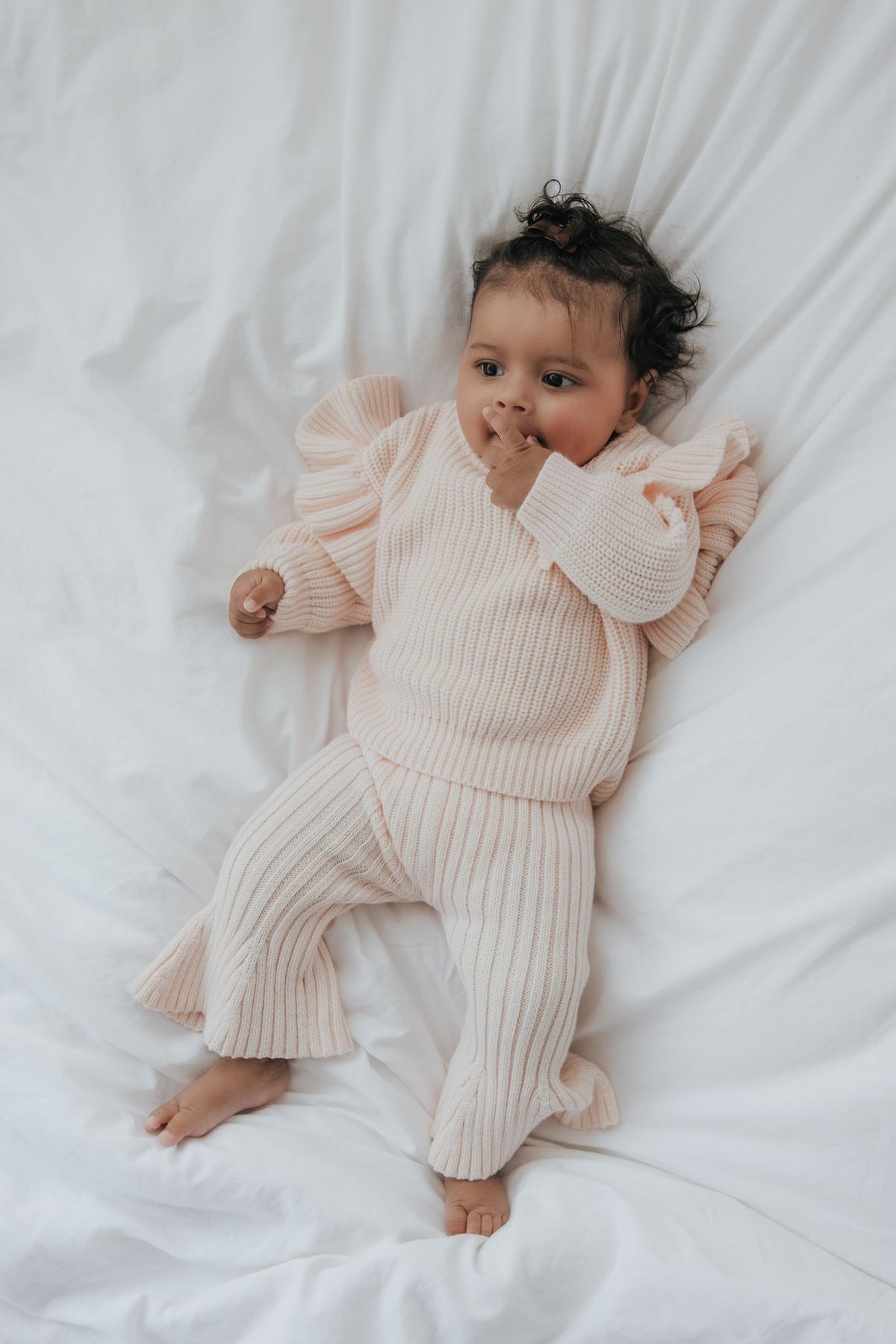 Flared Broekje | Baby Blush