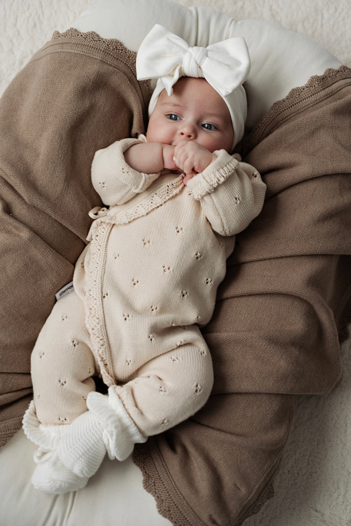 Pointelle Overslag Boxpakje | Almond