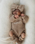 “Hello World” Romper | Walnut