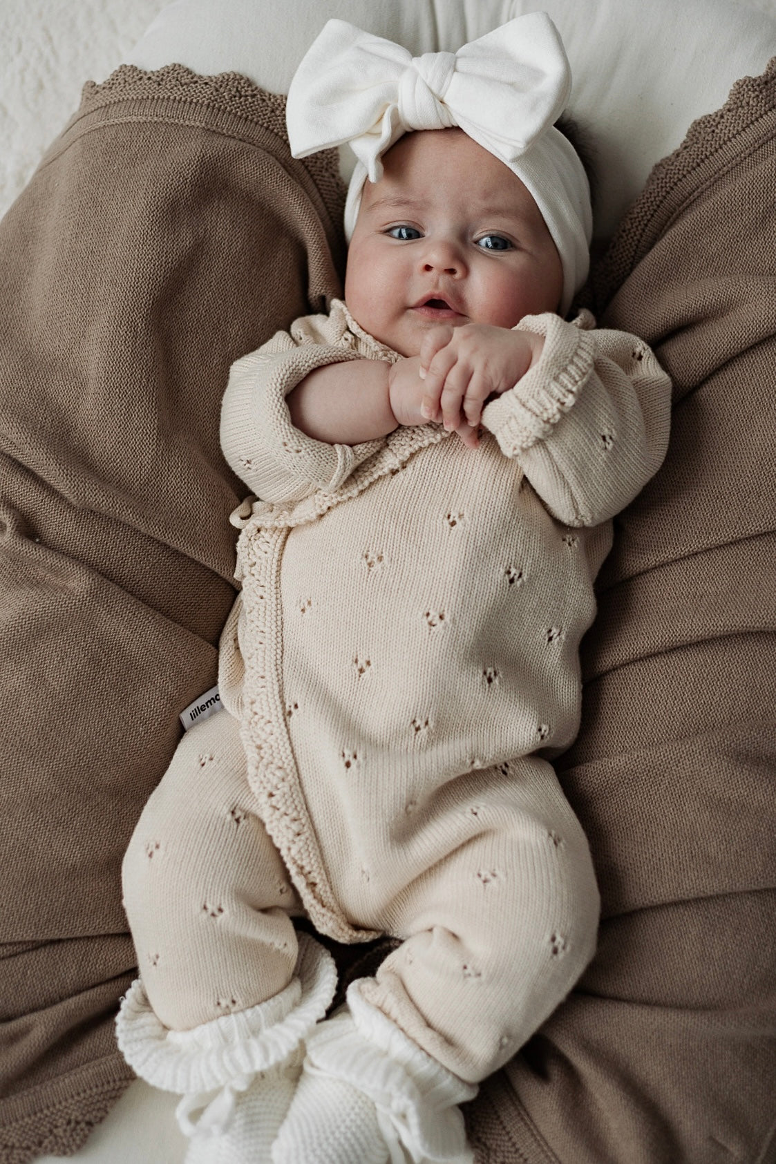 Pointelle Overslag Boxpakje | Almond