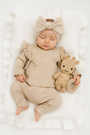 PRE-ORDER (eind sep) - Kimono Ruffle Set | Almond