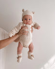 Heirloom Romper | Biscotti Fleck