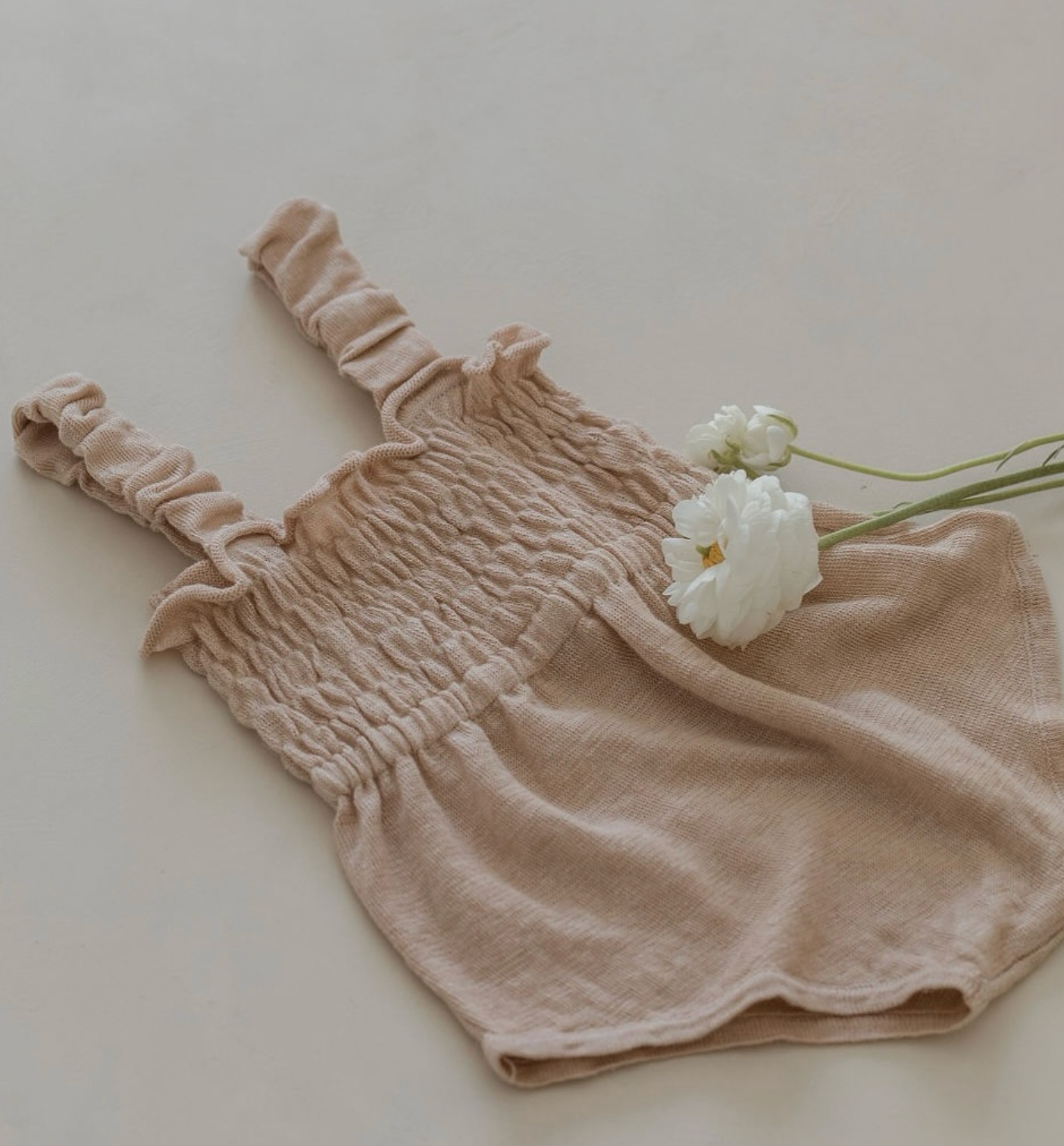 Linnen Romper | Wheat