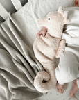 Small Seahorse Warm Cuddly Toy | Light beige