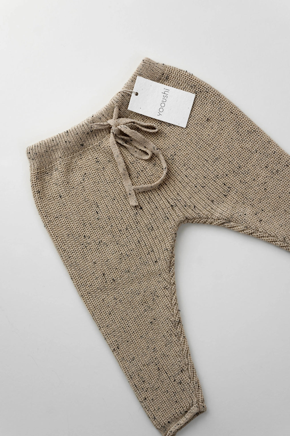 Knitted Pants | Speckled Beige