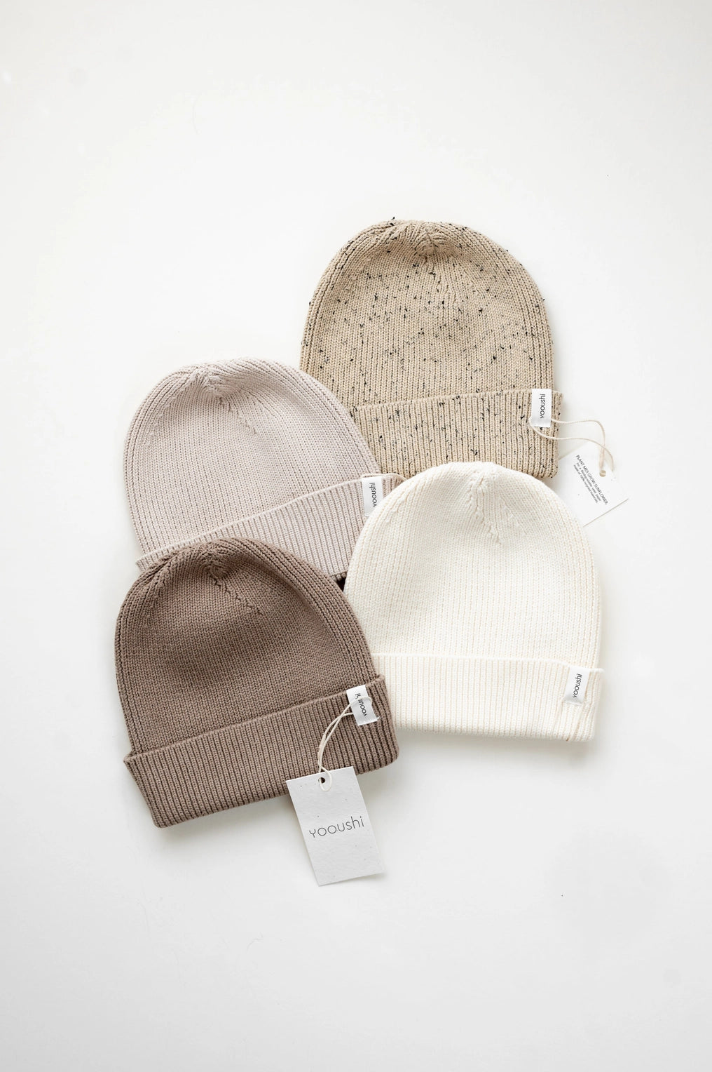 Knitted Hat | Speckled Beige