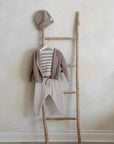 Striped Knitted Sweater | Beige &amp; Brown